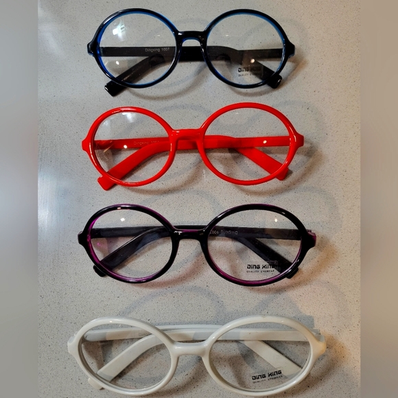 Kids Cosplay Halloween Nerd Wizard Party Fashion Eyewear Eye glasses (bulk of 4) - Picture 1 of 1